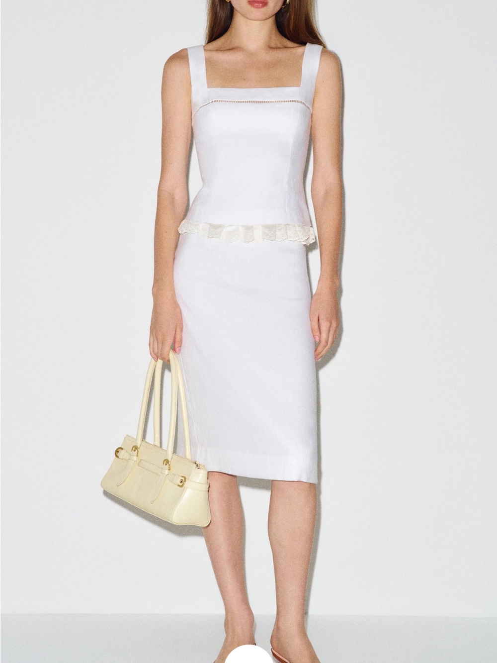 NWT Reformation Nanette Linen Top